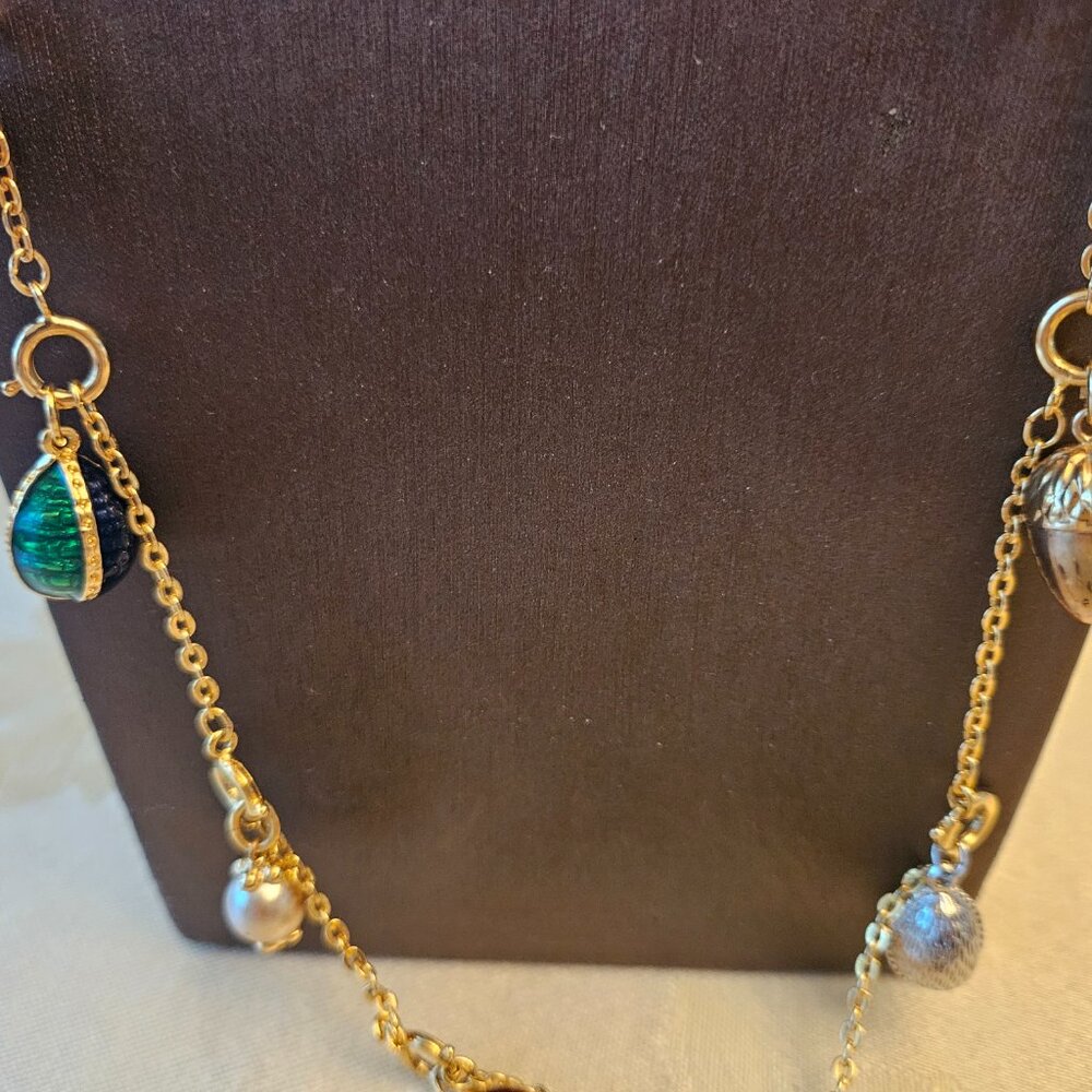 Vintage Joan Rivers Faberge Egg Necklace - Picture 3 of 16